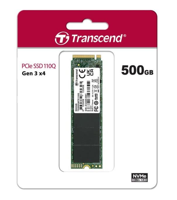Transcend 110Q M.2 NVME SSD 2280 PCIe Gen3x4 QLC NAND Flash | Sequential Read Speed Upto 2000 MB/s Transcend 110Q M.2 NVME SSD 2280 PCIe Gen3x4 QLC NAND Flash | Sequential Read Speed Upto 2000 MB/s